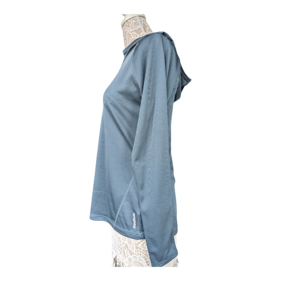 Reebok Speedwick Hooded Long Sleeve Green M - Picture 2 of 7